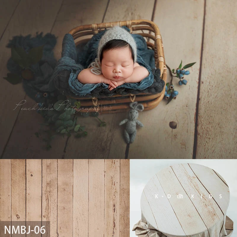 Photography Background - Newborn Photography Props for Baby Wood