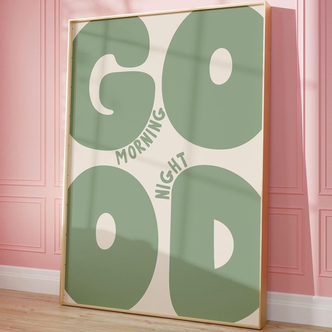 Photography Gallery - Modern Green Good Morning Good Night