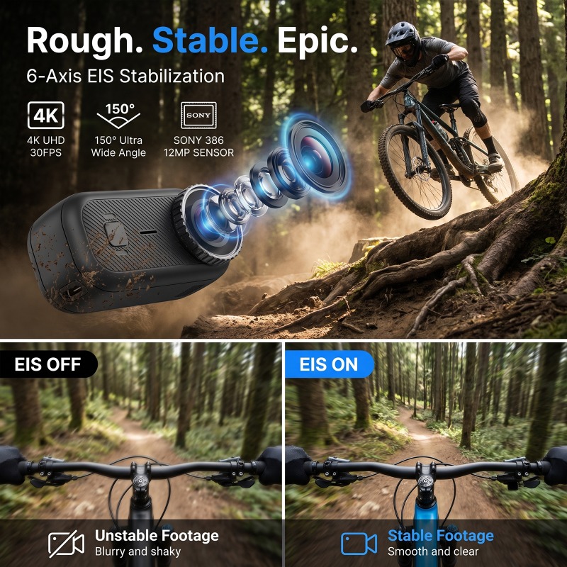 APEX Action 4K Camera  Mini PO - Camera Bag Waterproof 评论和价格