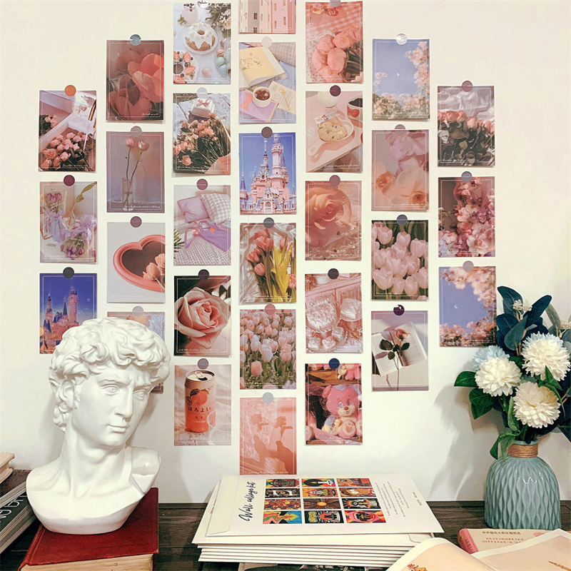 30Pcs Romantic Art Posters Sti - Photography Background 评论和价格