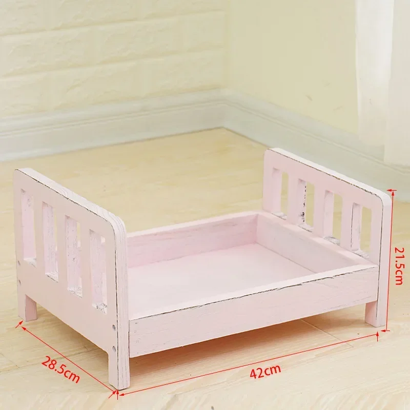 Infant Posing Sofa Retro Wood  - Photography Background 评论和价格