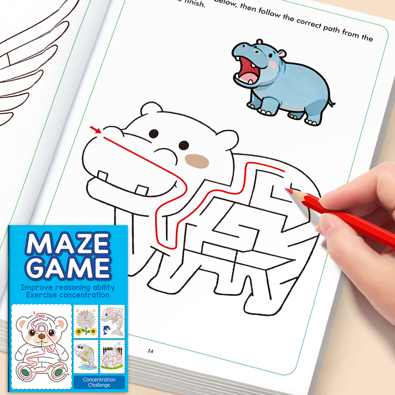 Children's Fun Maze Drawing Bo - Photography Of Book 评论和价格