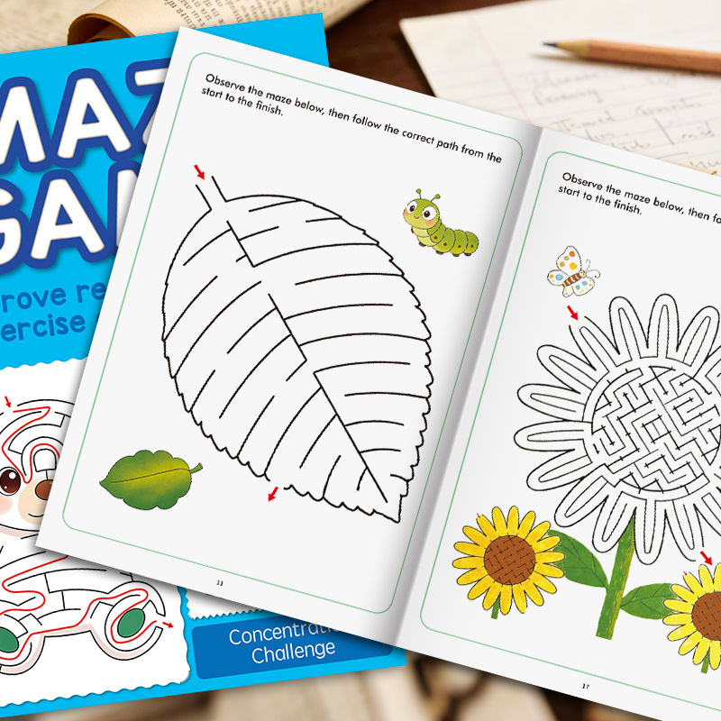 Children's Fun Maze Drawing Bo - Photography Of Book 评论和价格
