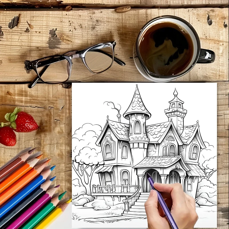 Haunted House Coloring Book fo - Photography Of Book 评论和价格