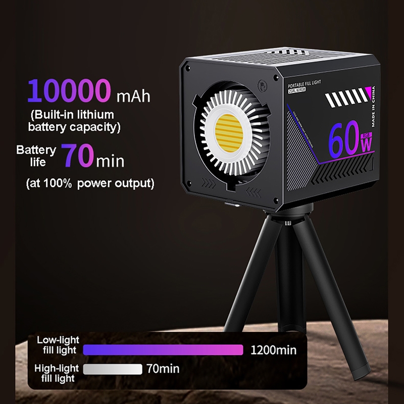 60W RGB Video Light Portable L - Photography Darkroom 评论和价格