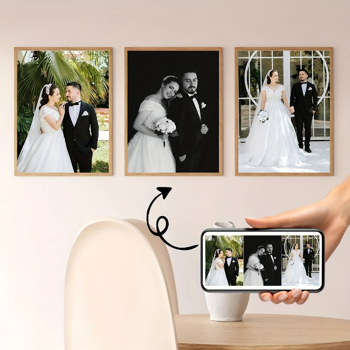 3pcs/set Custom Square Canvas  - Photography Gallery 评论和价格
