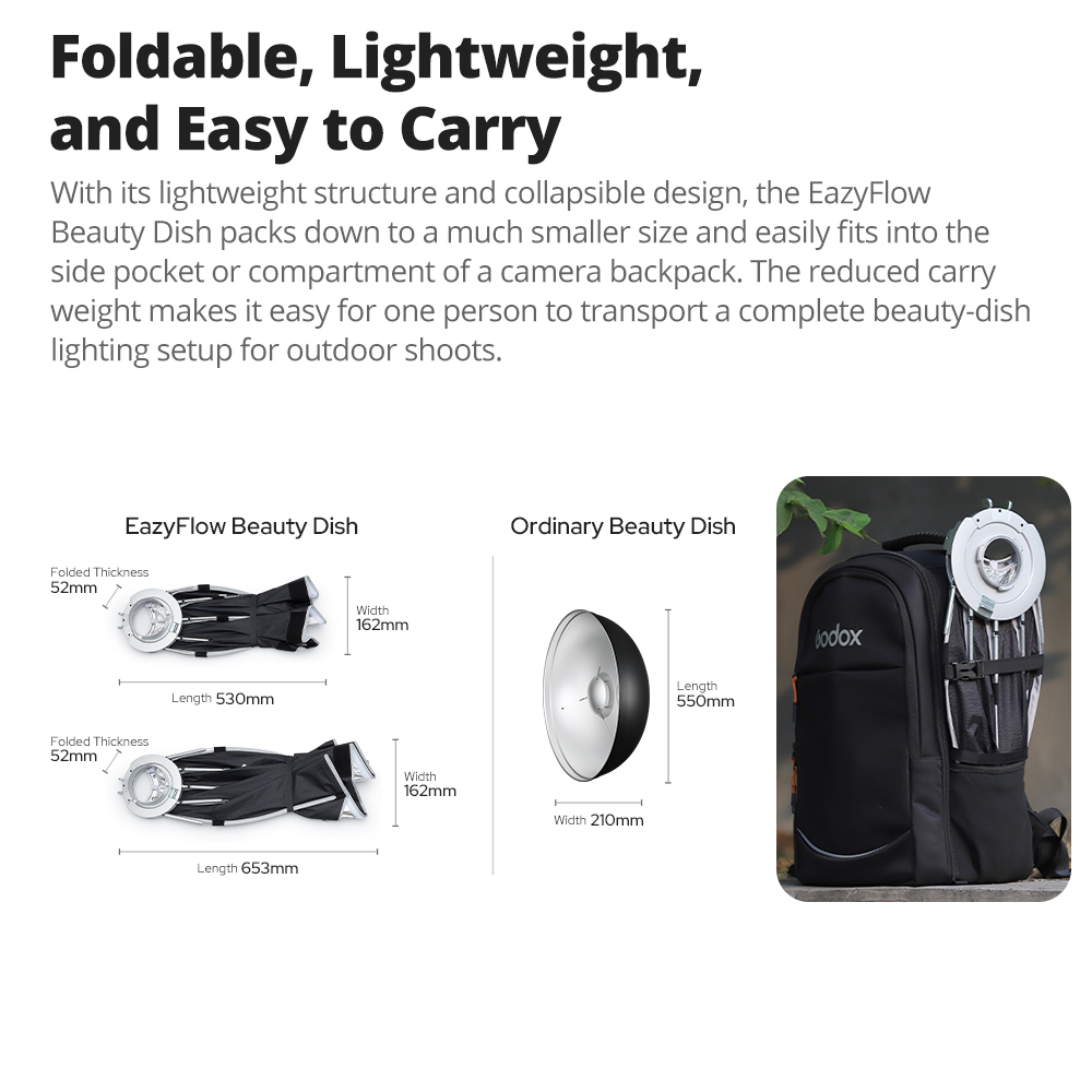 New Godox EazyFlow Beauty Dish - Photography Darkroom 评论和价格