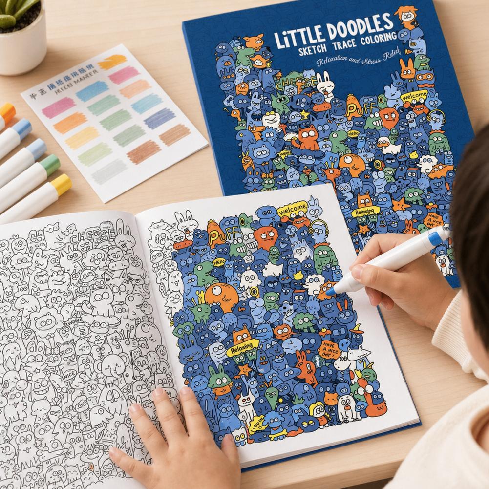 Creative Doodle Art Coloring B - Photography Of Book 评论和价格