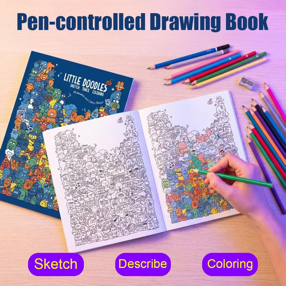 Creative Doodle Art Coloring B - Photography Of Book 评论和价格