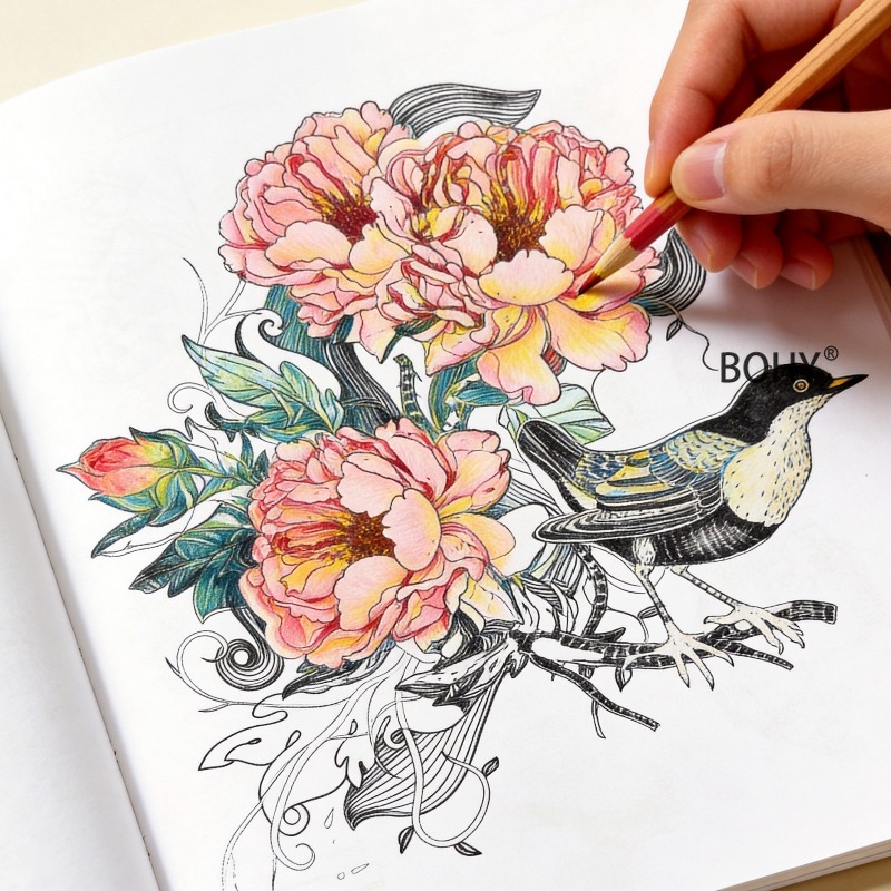 1 Flower Mandala Flower and Bi - Photography Of Book 评论和价格